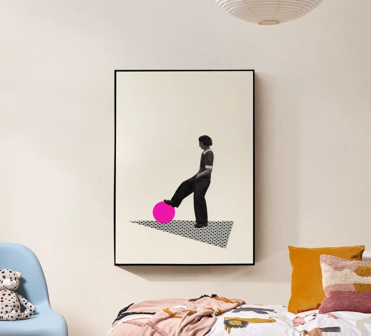 Ball Control plexiglass da Cassia Beck Collage