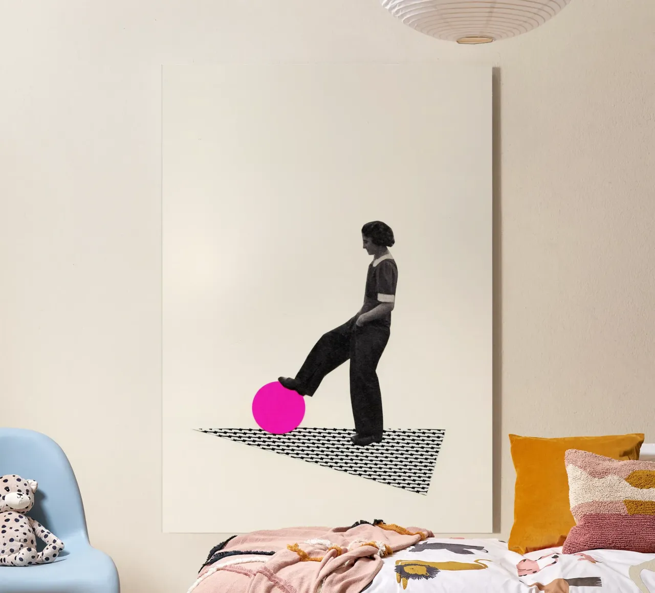 Ball Control plexiglass da Cassia Beck Collage