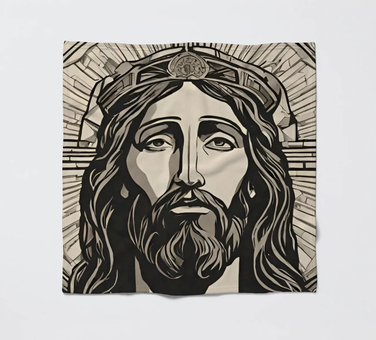 jesus 2 fleece blanket by Rezh creations