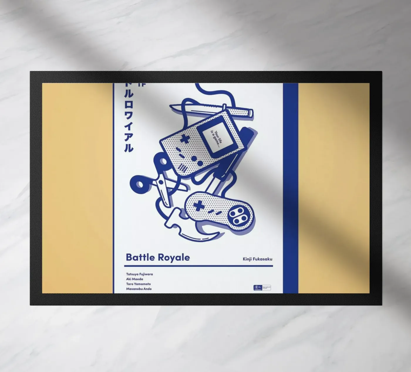 Battle Royale doormat by Rachel Peck