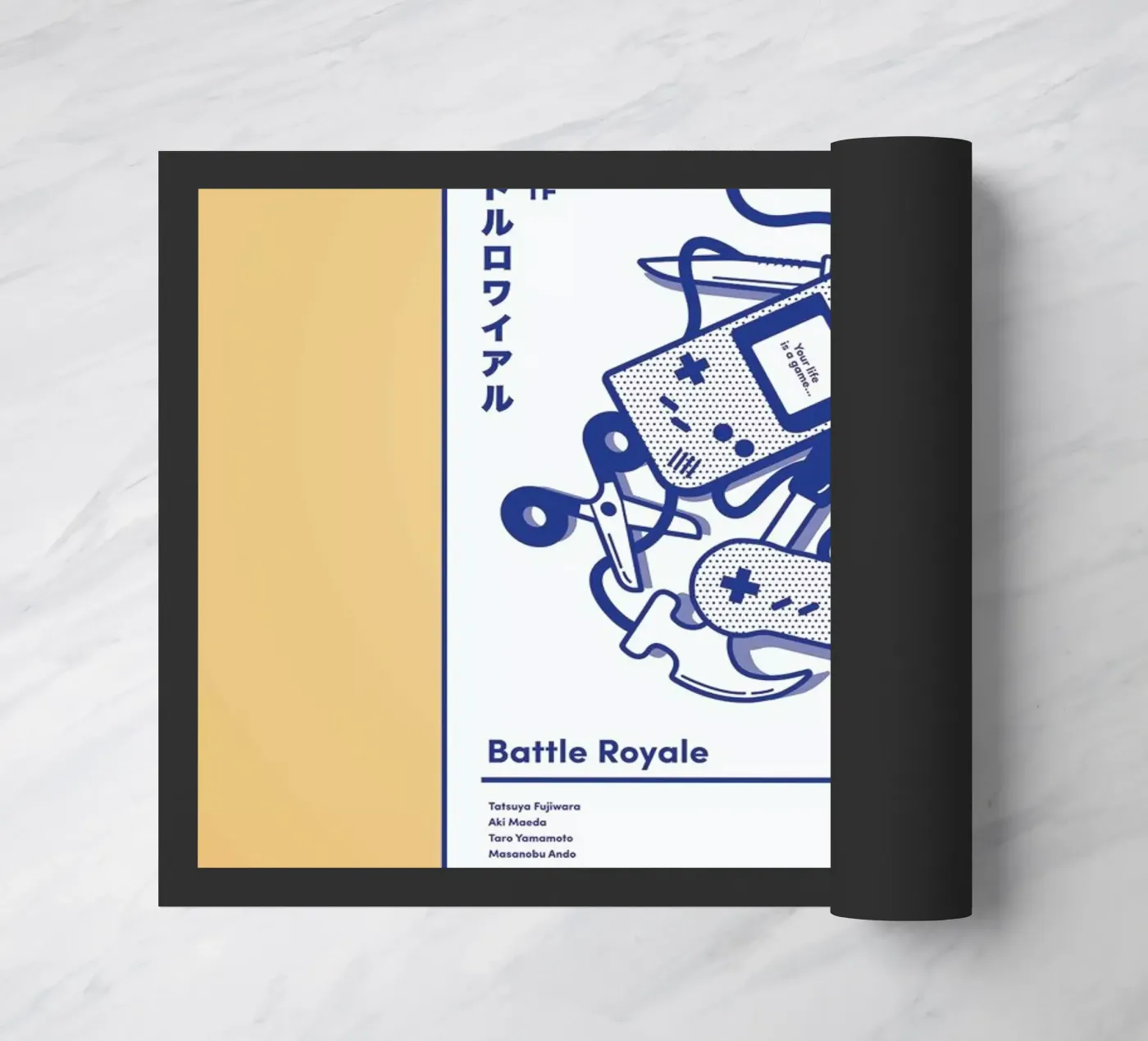 Battle Royale doormat by Rachel Peck