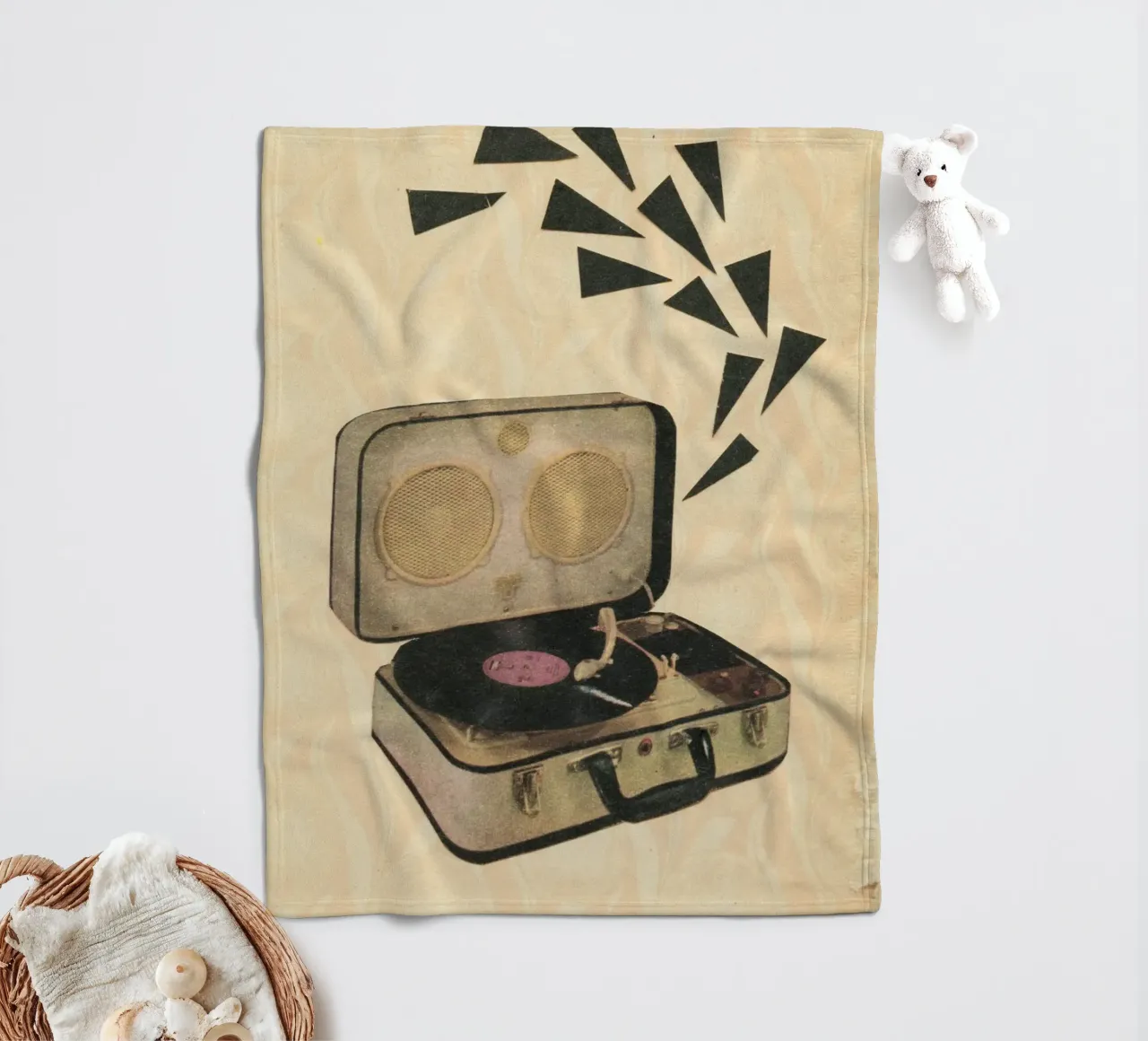 Pop Fleecedecke von Cassia Beck Collage