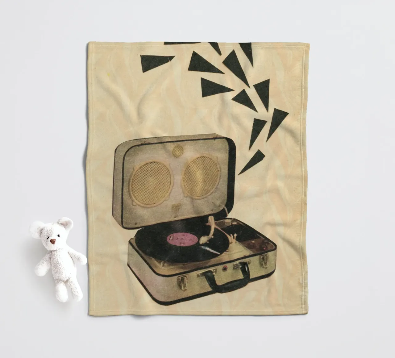 Pop Fleecedecke von Cassia Beck Collage