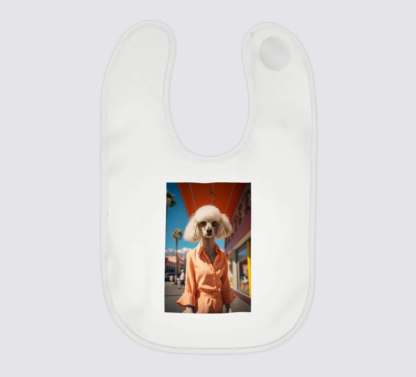 Isabelle baby bib by Affiches Chien Originales – Dogland