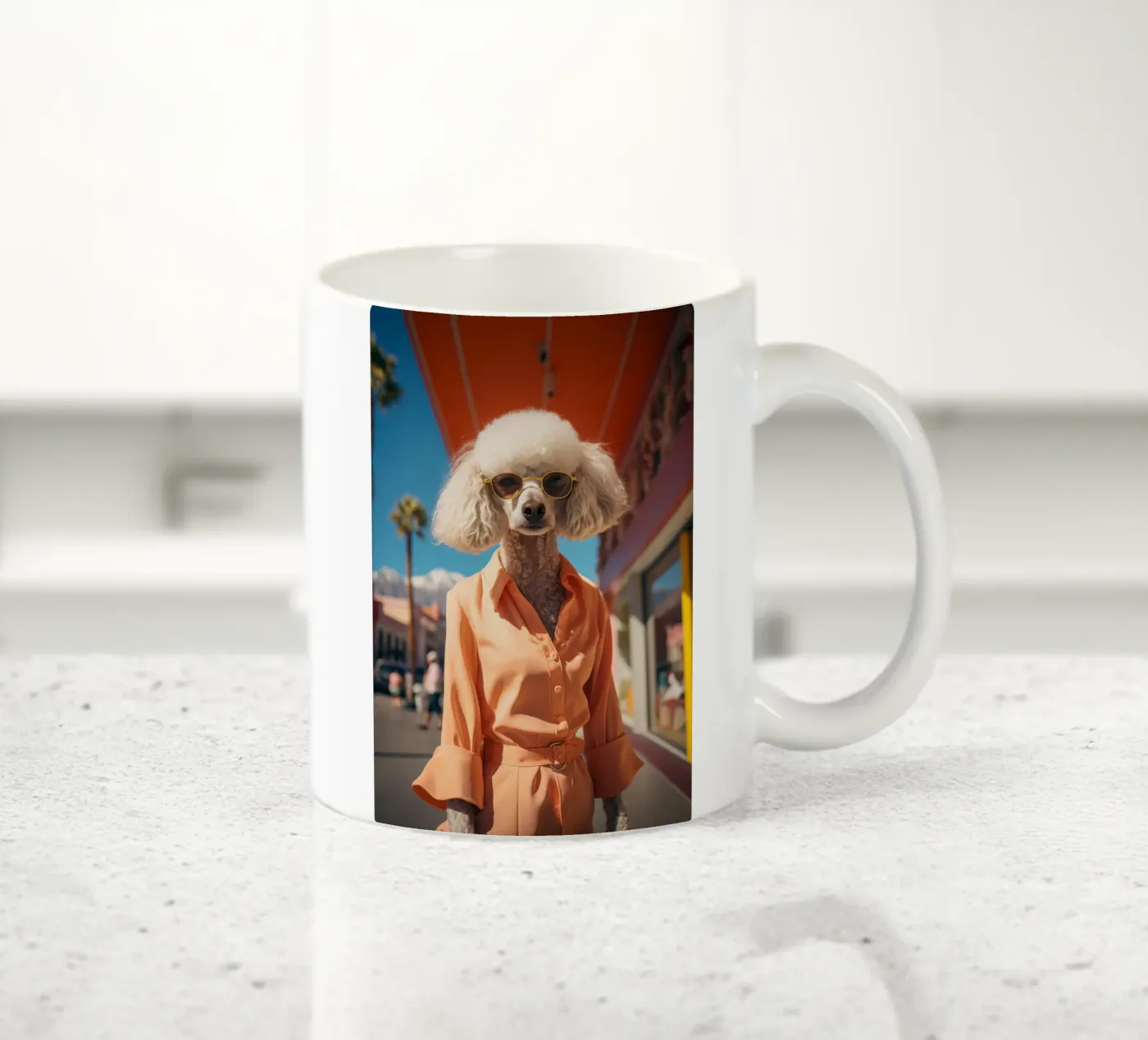 Isabelle ceramic mug by Affiches Chien Originales – Dogland