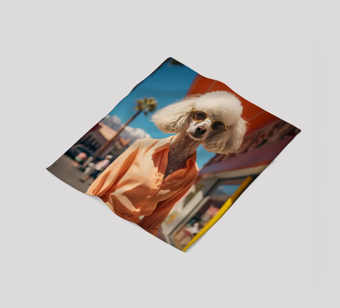 Isabelle fleece blanket by Affiches Chien Originales – Dogland