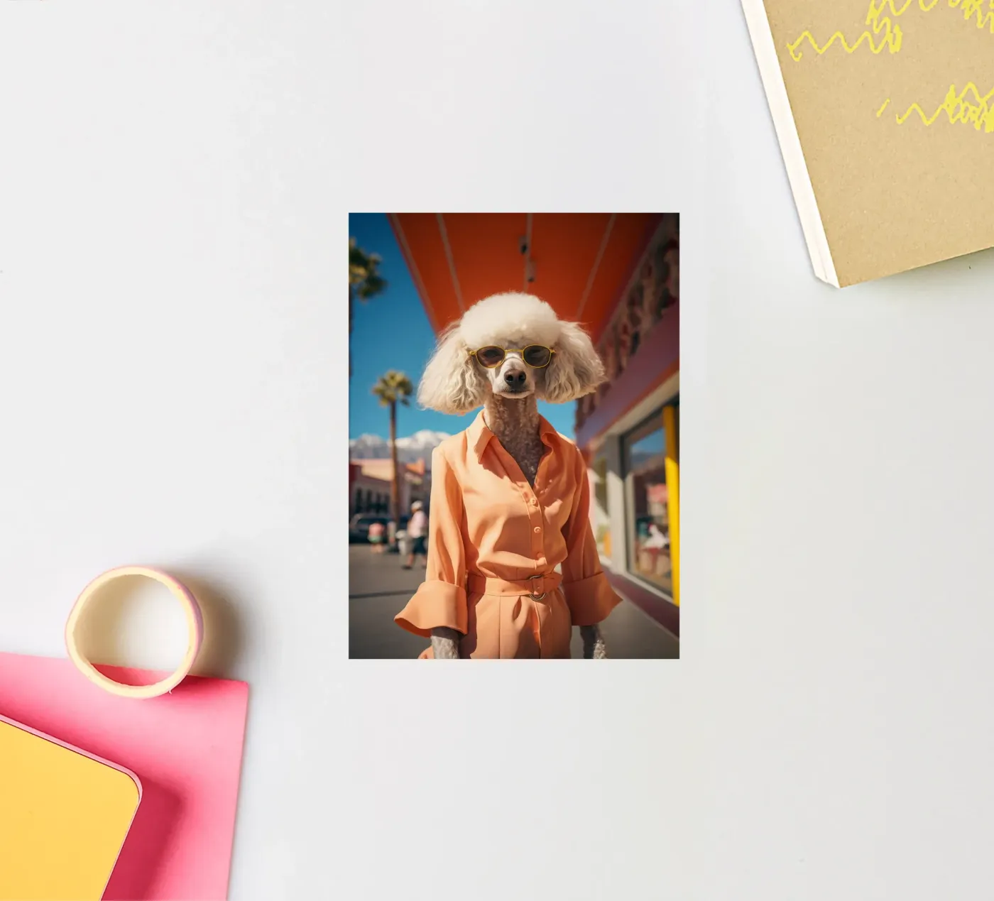 Isabelle sticker by Affiches Chien Originales – Dogland