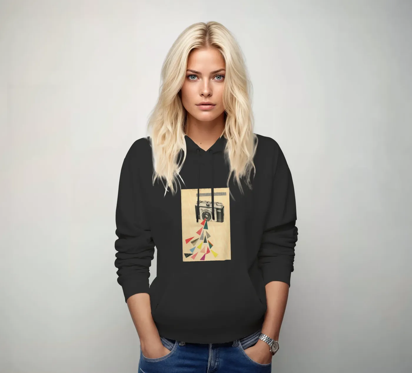 Snaps hoodie by Cassia Beck Collage