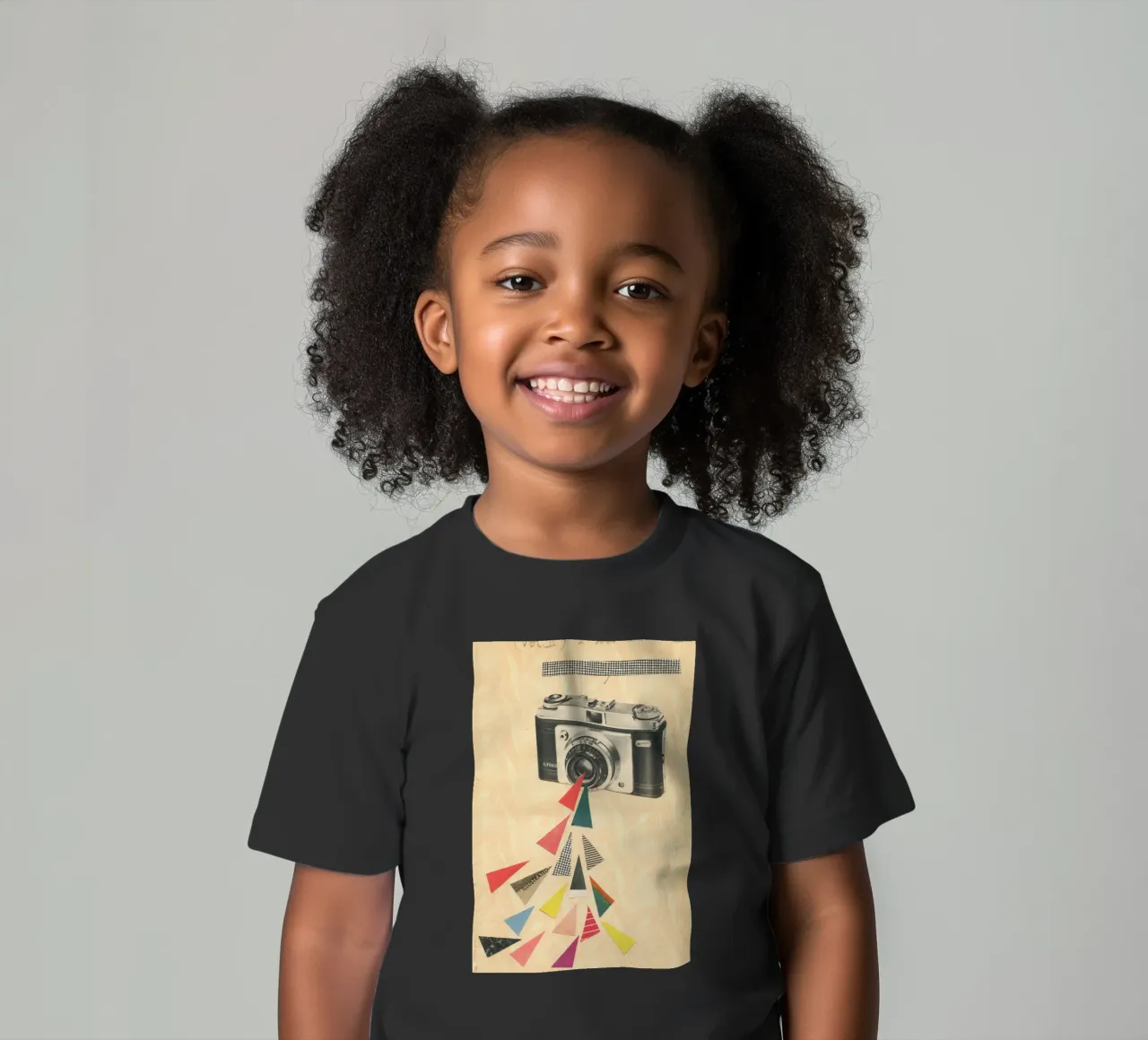 Snaps kids t-shirt by Cassia Beck Collage