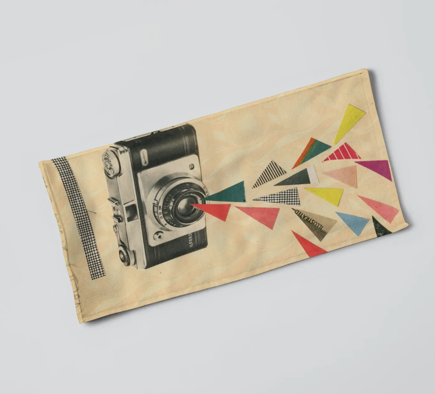 Snaps towel by Cassia Beck Collage