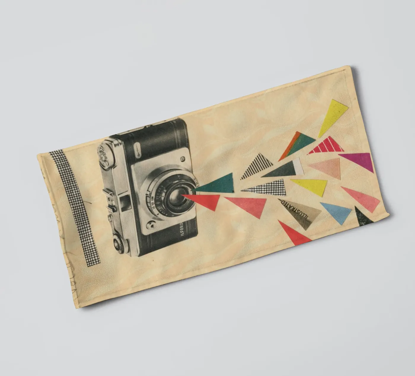 Snaps towel by Cassia Beck Collage