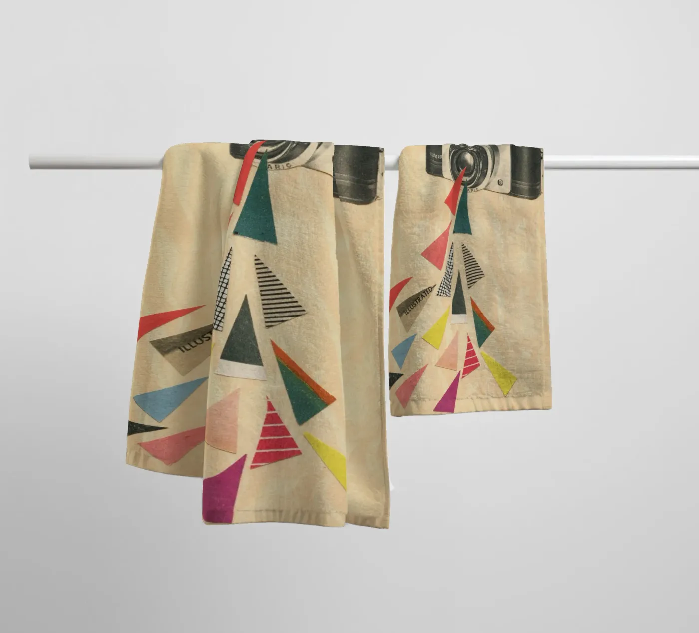 Snaps towel by Cassia Beck Collage