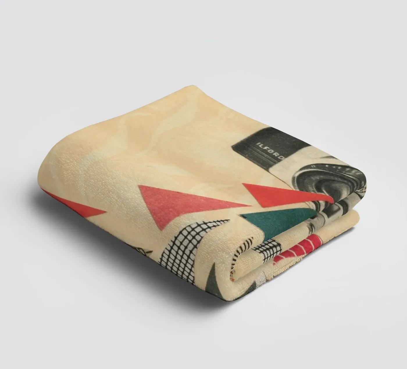 Snaps towel by Cassia Beck Collage