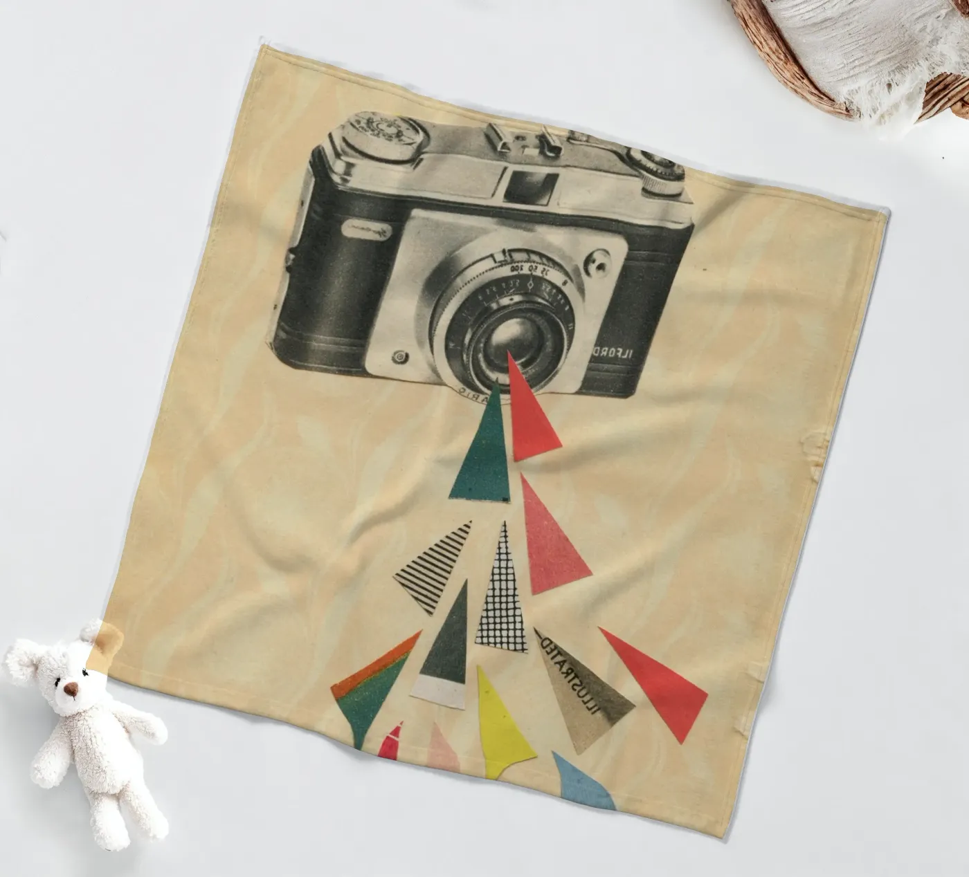 Snaps fleecedeken van Cassia Beck Collage