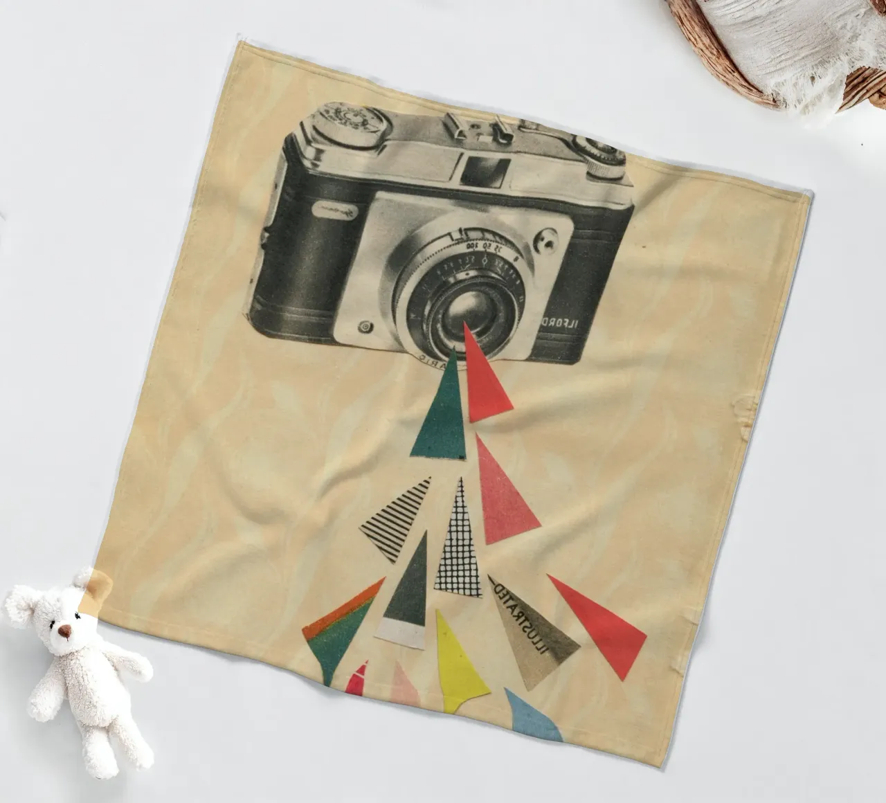 Snaps fleecedeken van Cassia Beck Collage