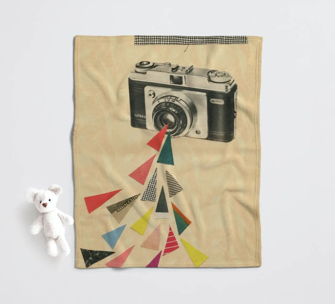 Snaps fleecedeken van Cassia Beck Collage