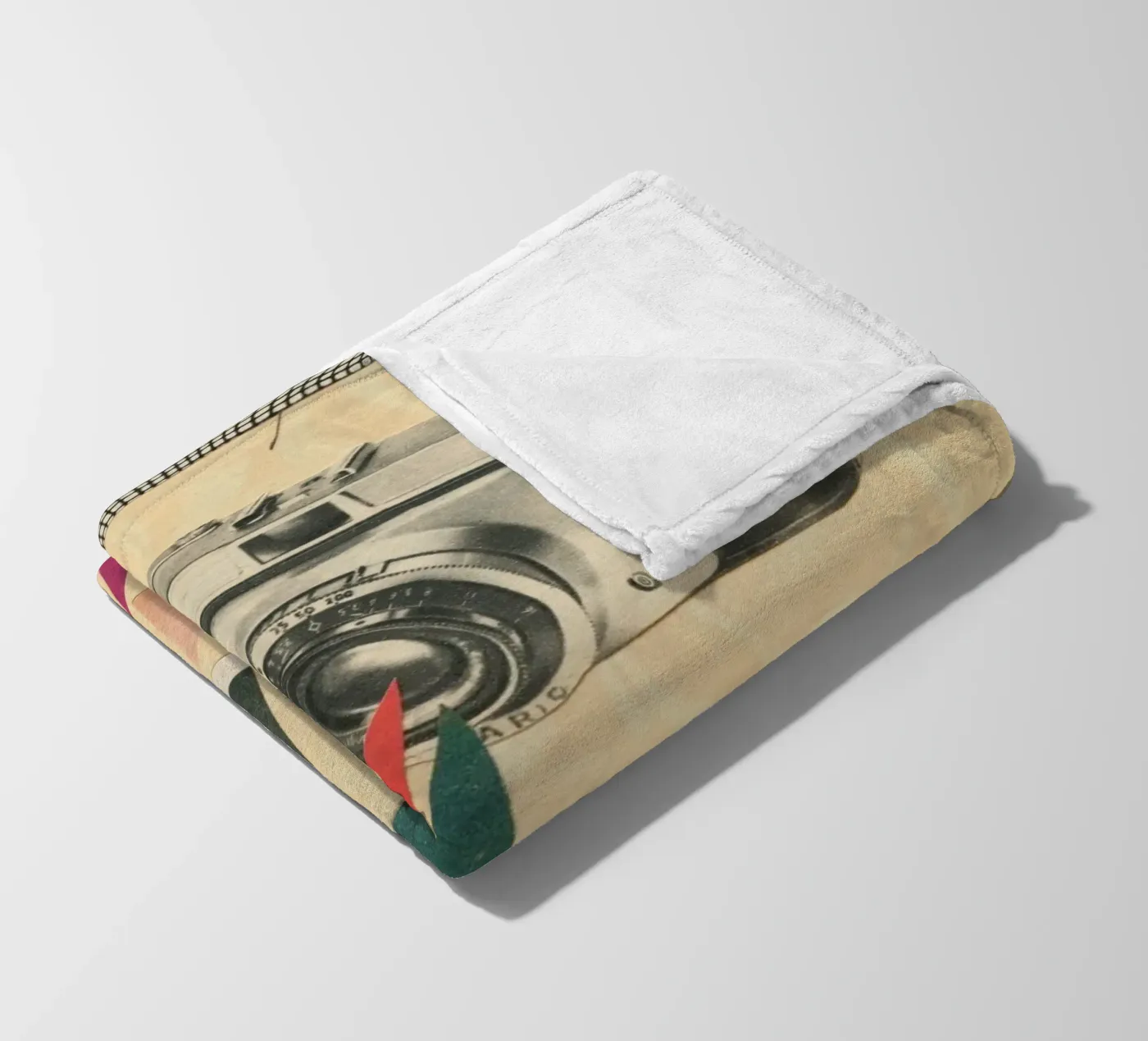 Druckknöpfe Fleecedecke von Cassia Beck Collage