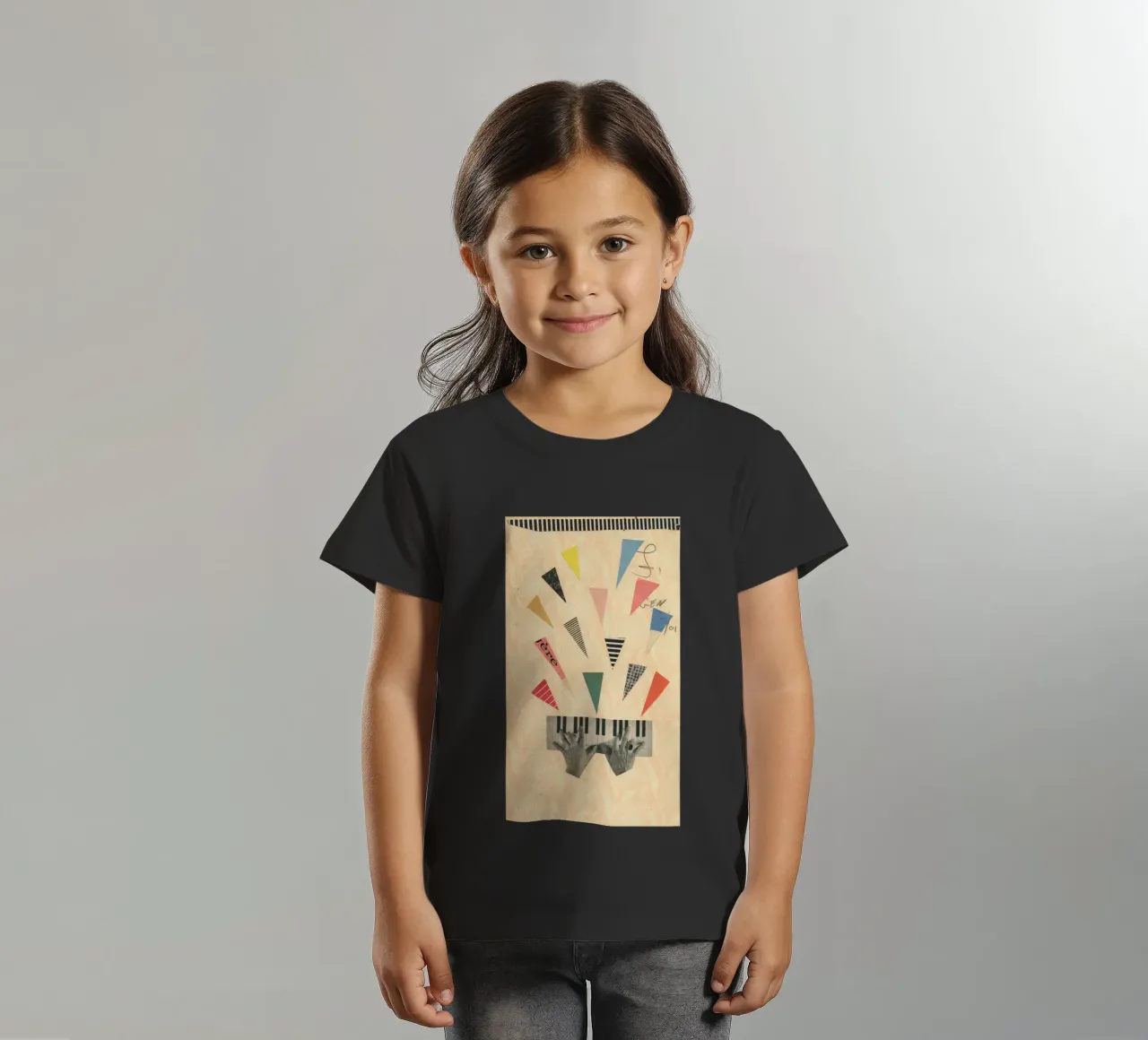Jazz t-shirt bambini da Cassia Beck Collage