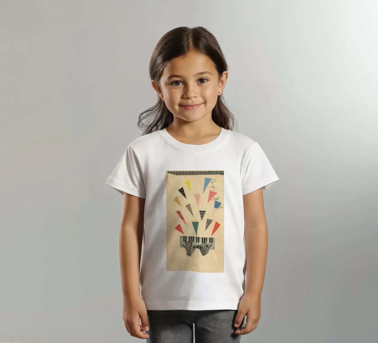Jazz t-shirt bambini da Cassia Beck Collage