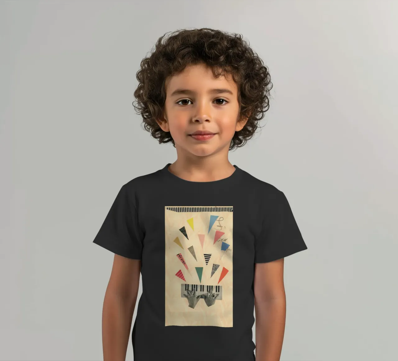Jazz t-shirt bambini da Cassia Beck Collage