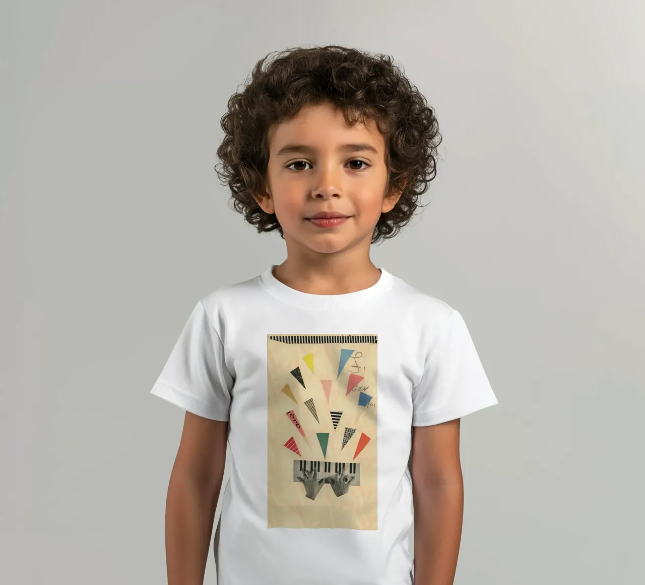Jazz t-shirt bambini da Cassia Beck Collage
