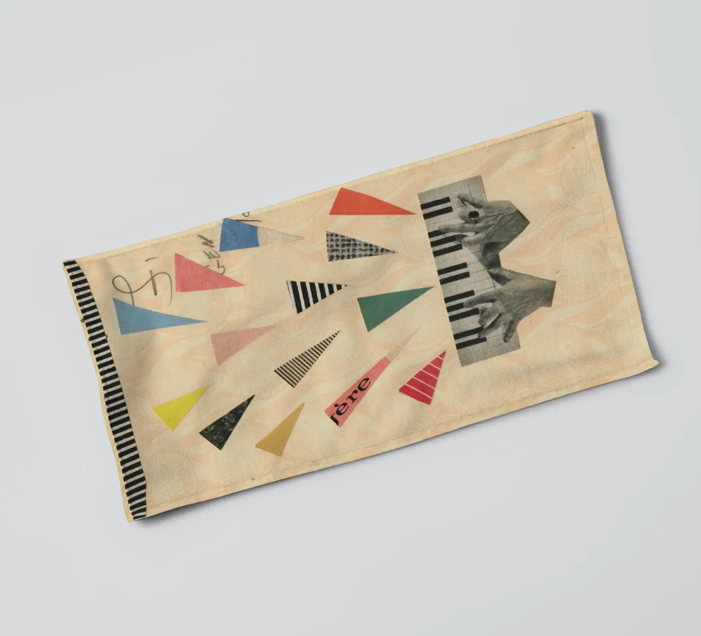 Jazz towel by Cassia Beck Collage