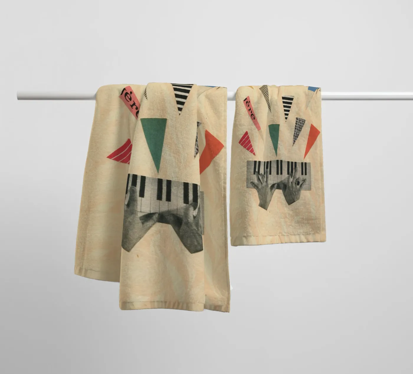 Jazz towel by Cassia Beck Collage