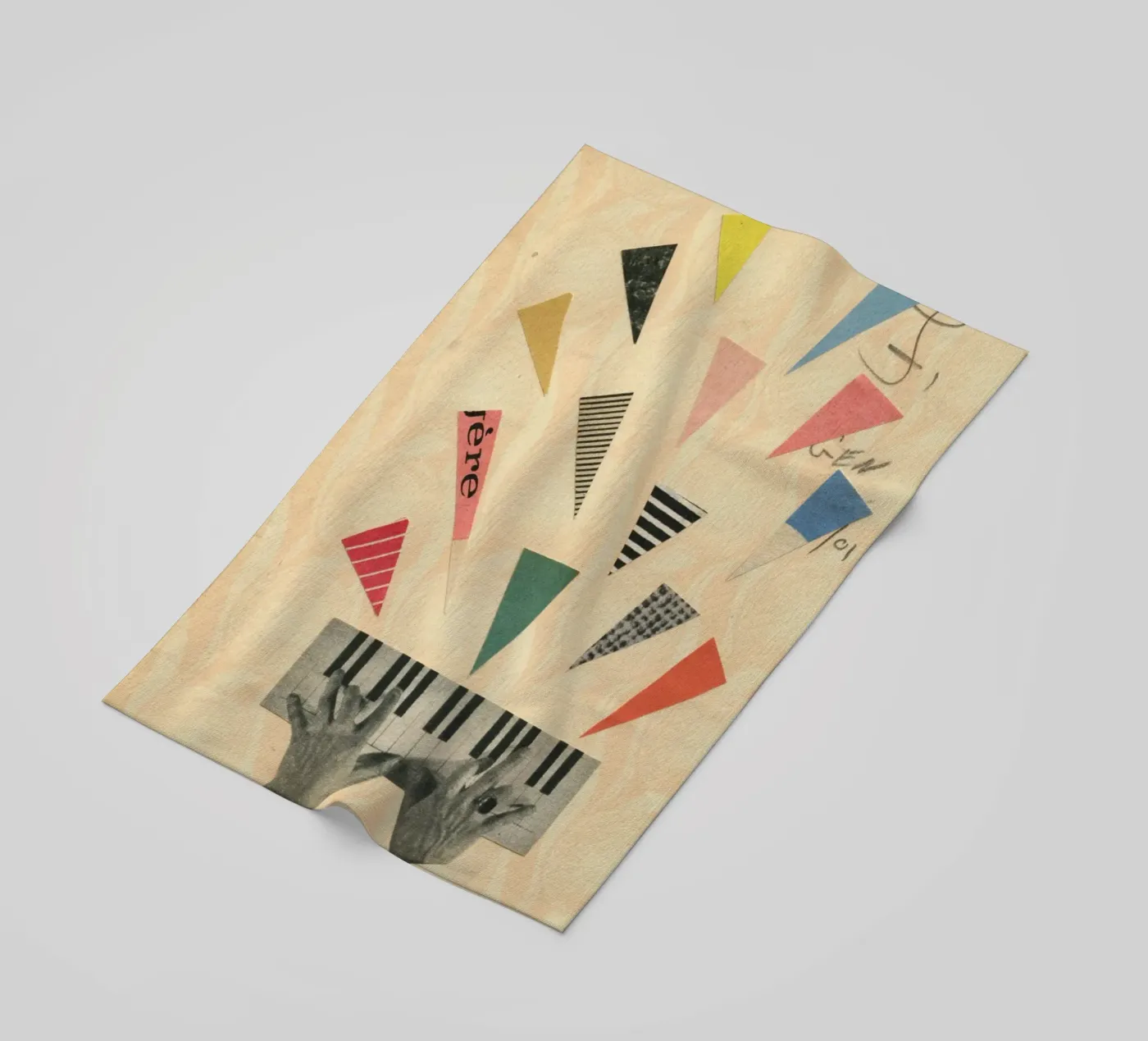Jazz serviette de plage de Cassia Beck Collage