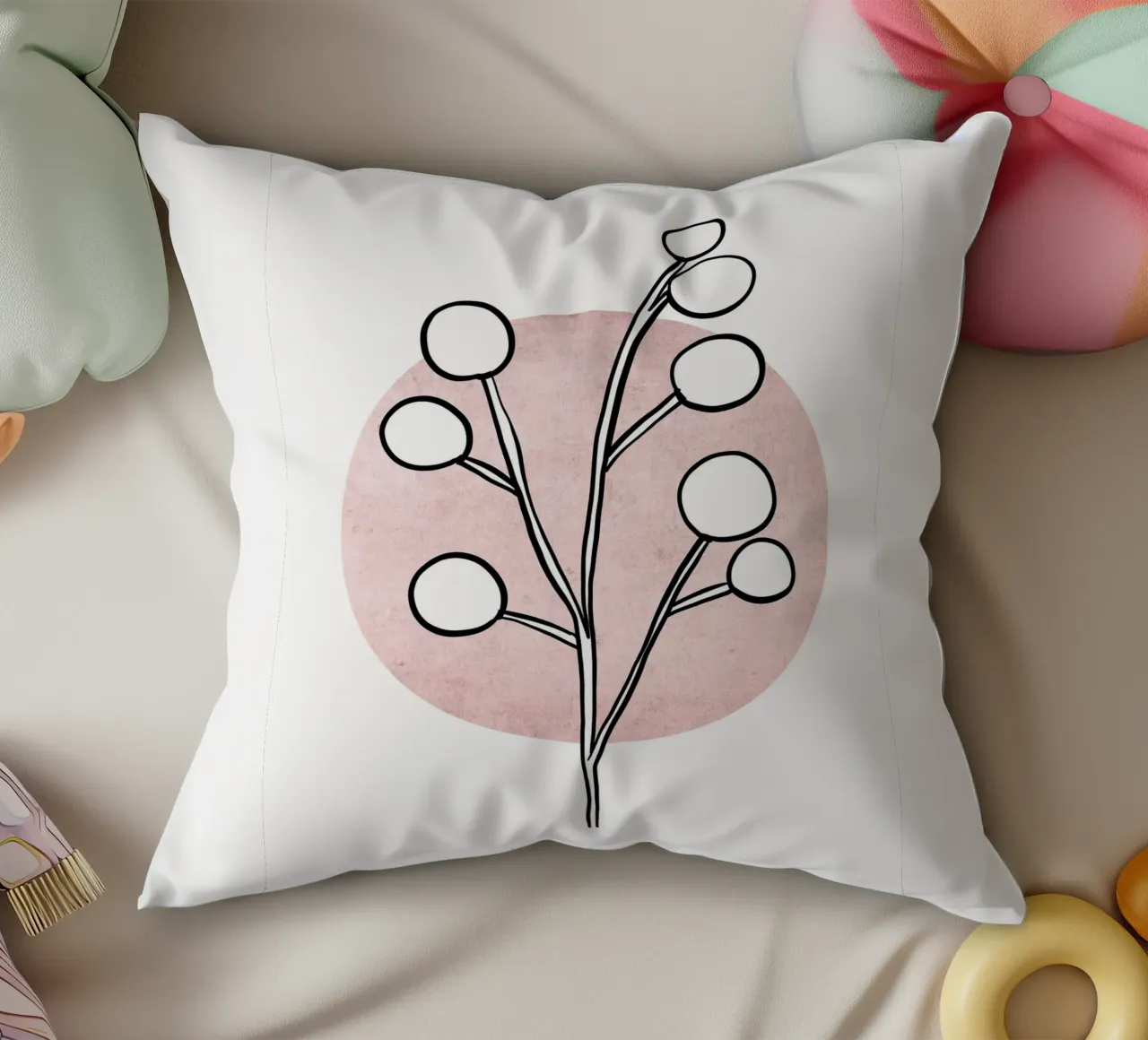 Rose Twig I cuscino da BAINAI