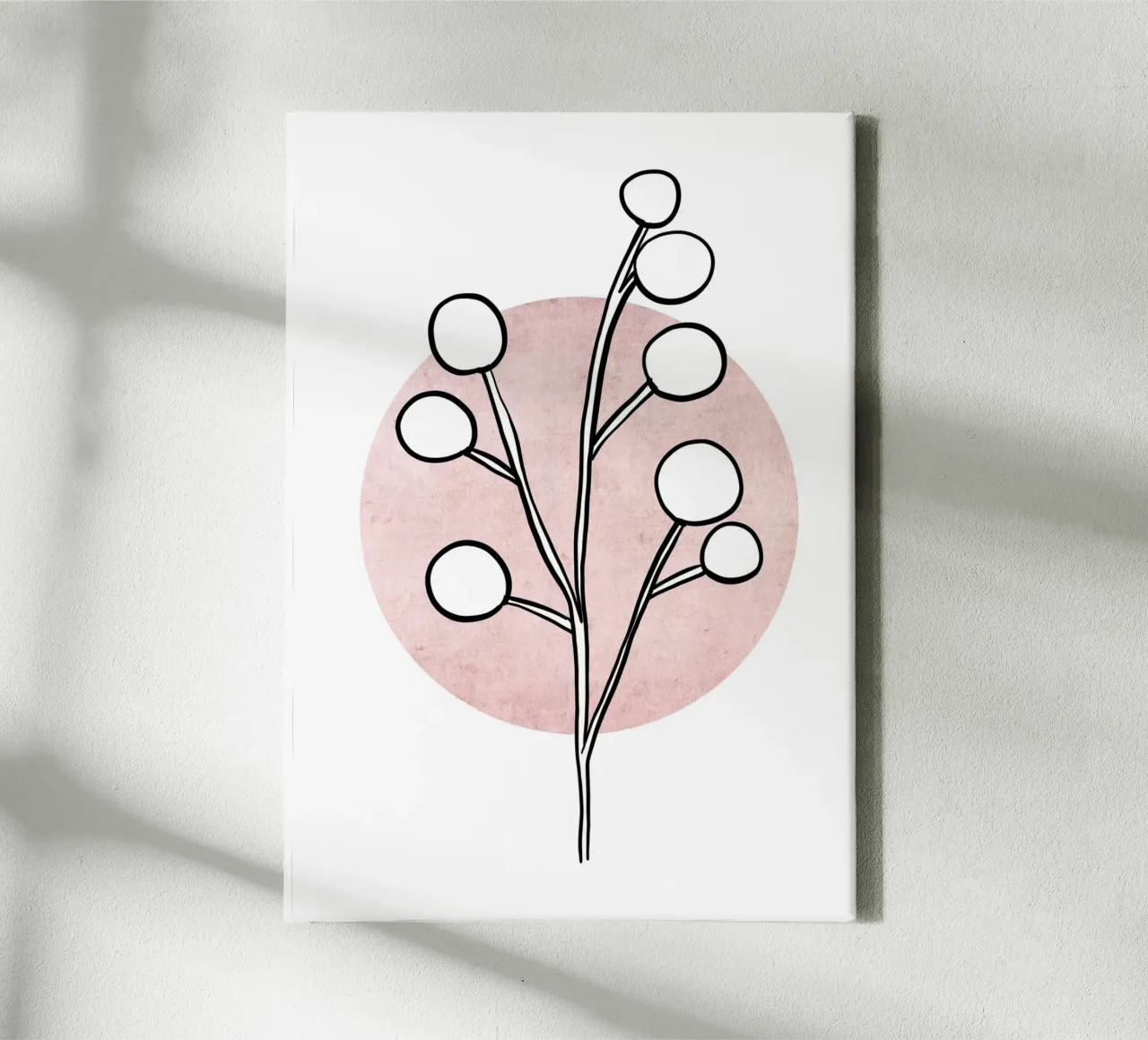 Rose Twig I tela con Cornice a cassetta da BAINAI