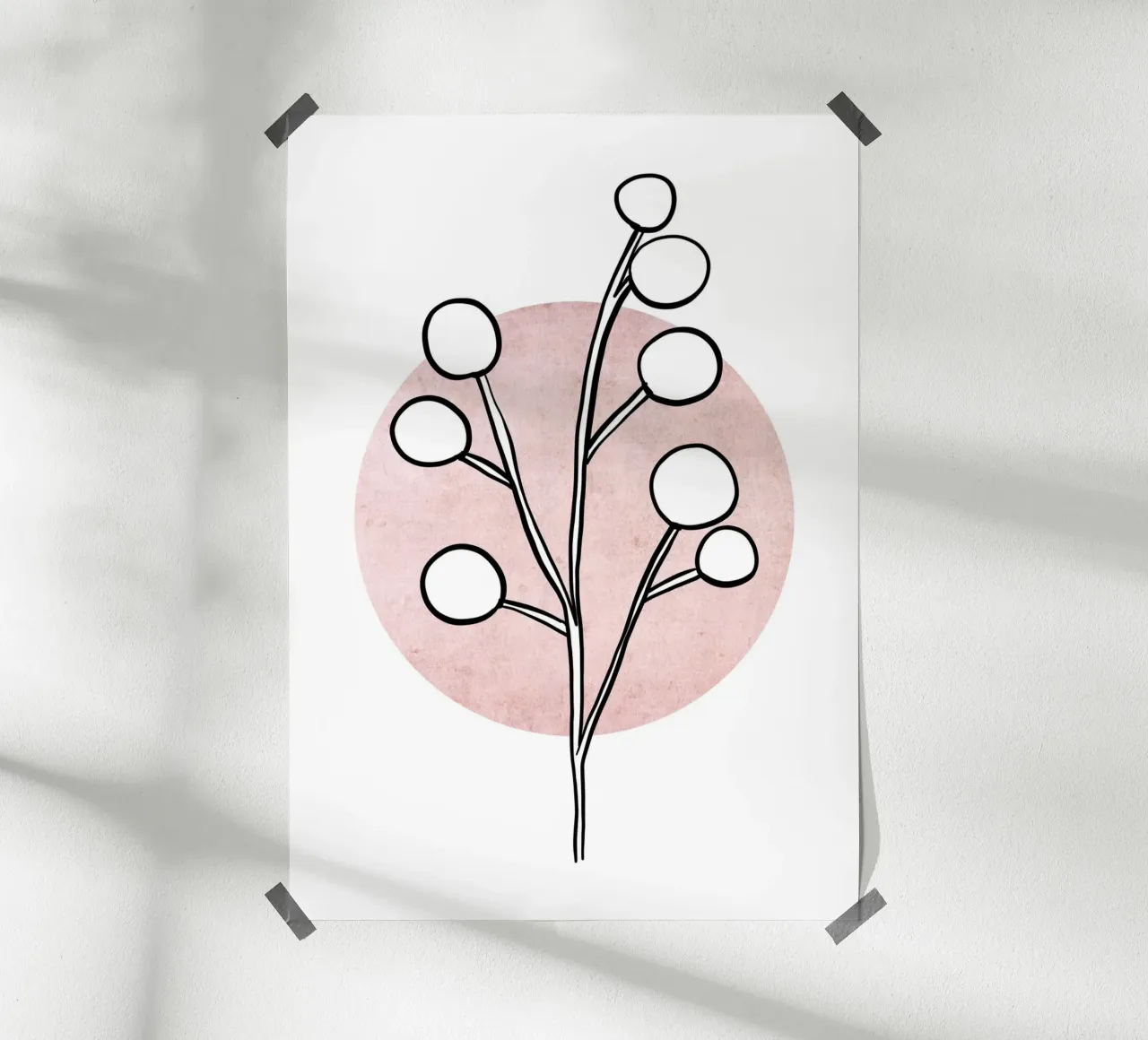 Rose Twig I carta hahnemühle da BAINAI