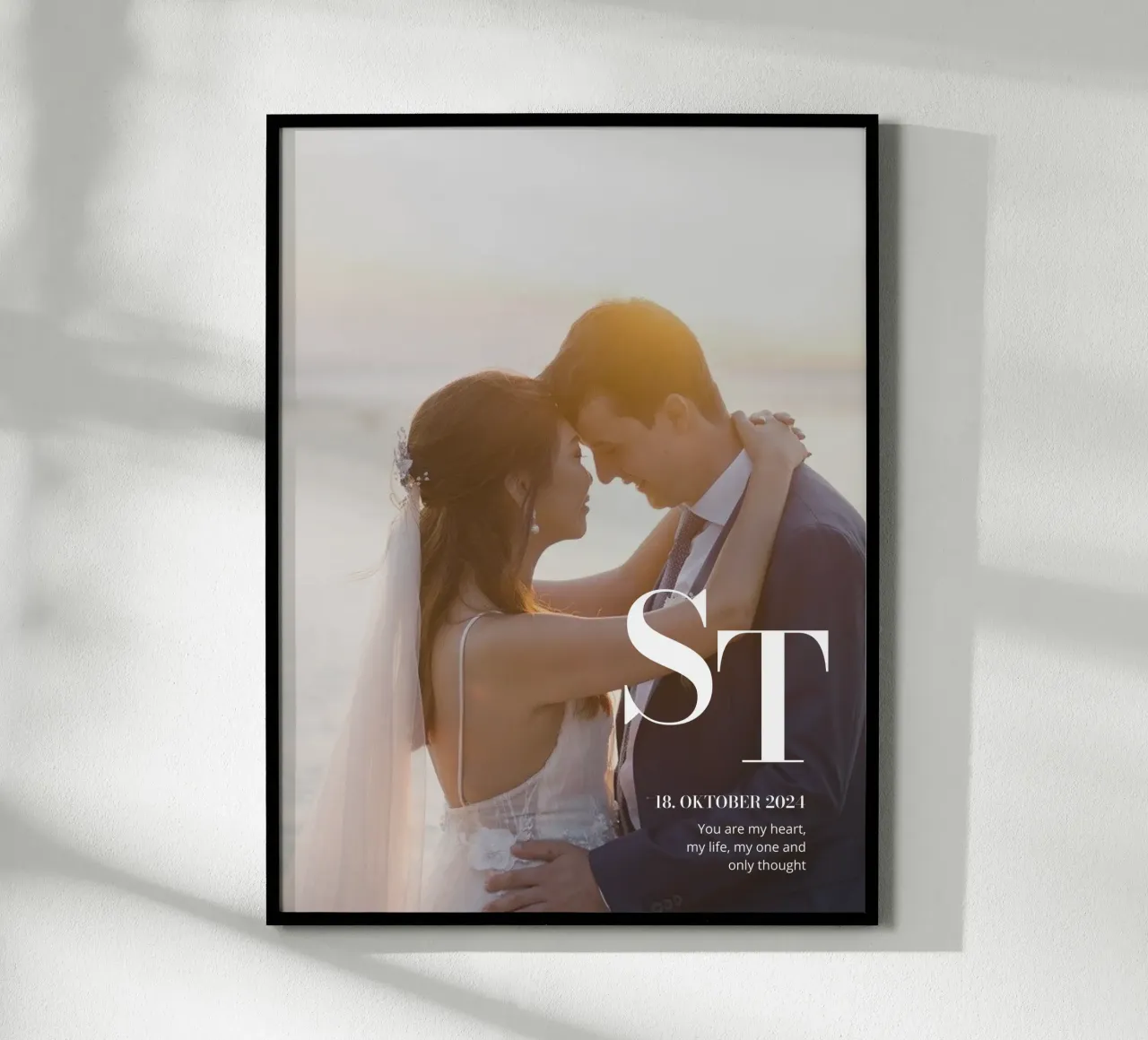 Our Story poster with wooden frame by we line studio - design