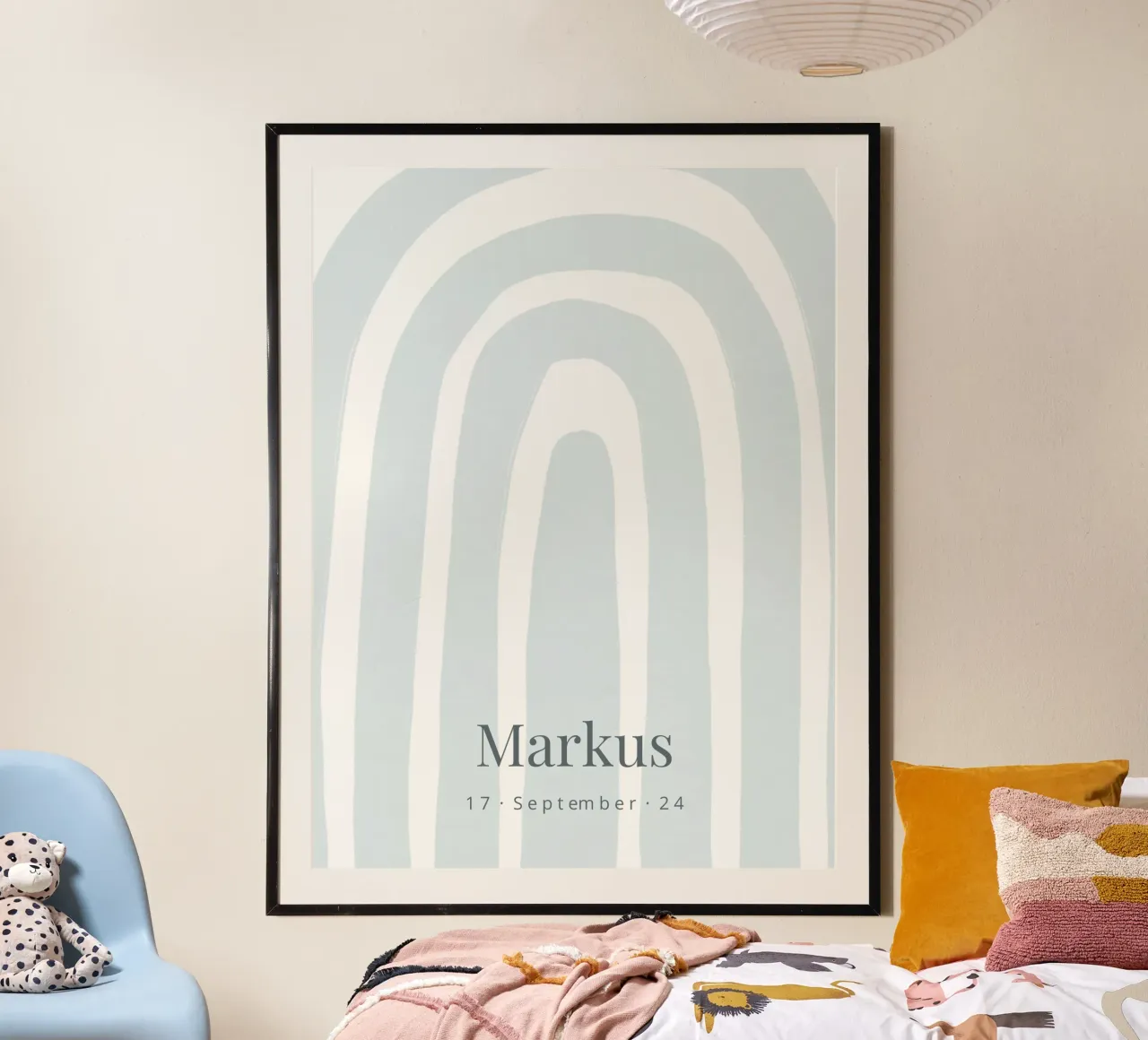 Blue Rainbow poster da we line studio - design