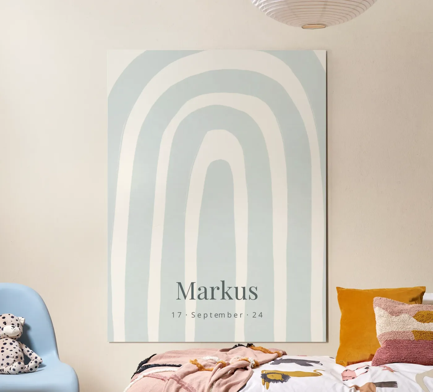Blue Rainbow poster da we line studio - design