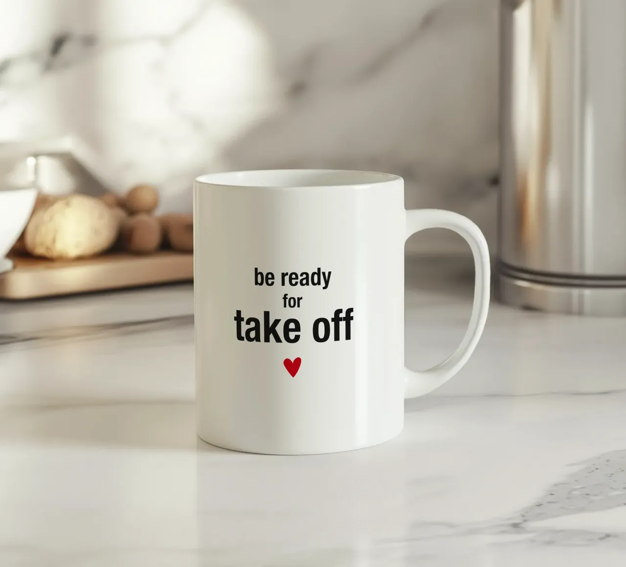 be ready for take off tazza in ceramica da Meridian Design