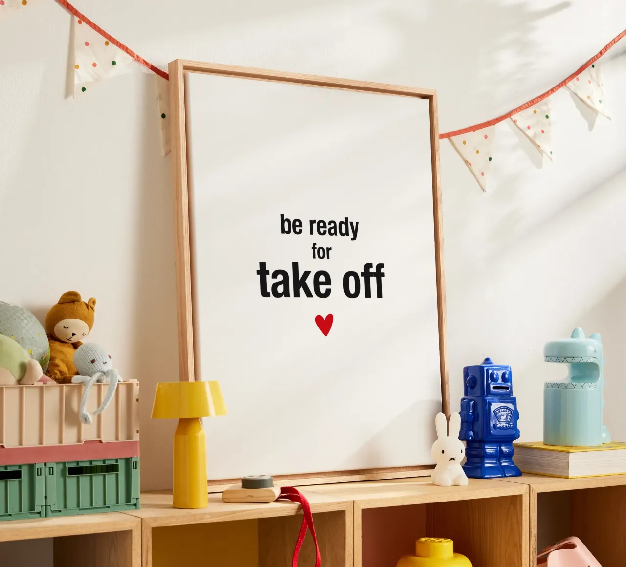 be ready for take off tela con Cornice a cassetta da Meridian Design