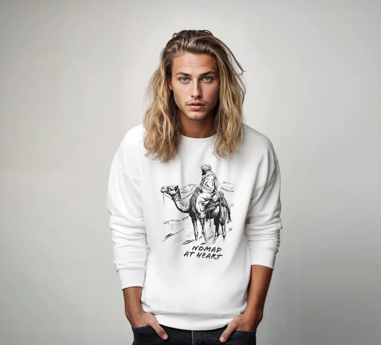 Nomad at Heart | Un nómada de corazón sudadera de Autofocus