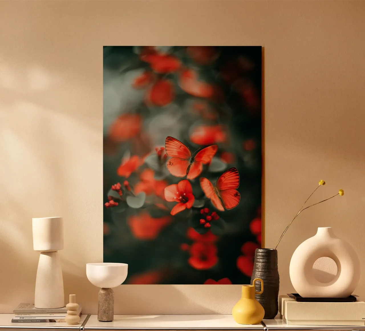 Red Butterflies plexiglass da treechild