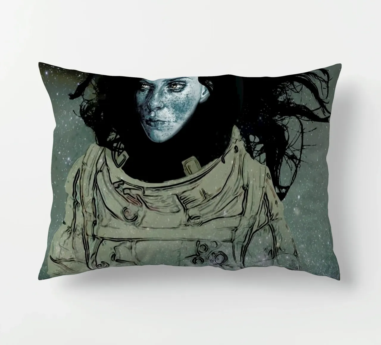 Astronaut 1 cuscino da Agnes KR Patience
