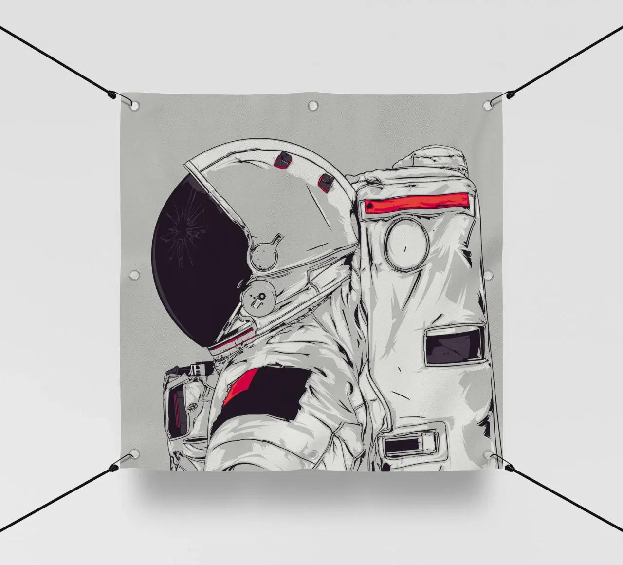 DIO È UN ASTRONAUTA telo in pvc da Cranio Dsgn