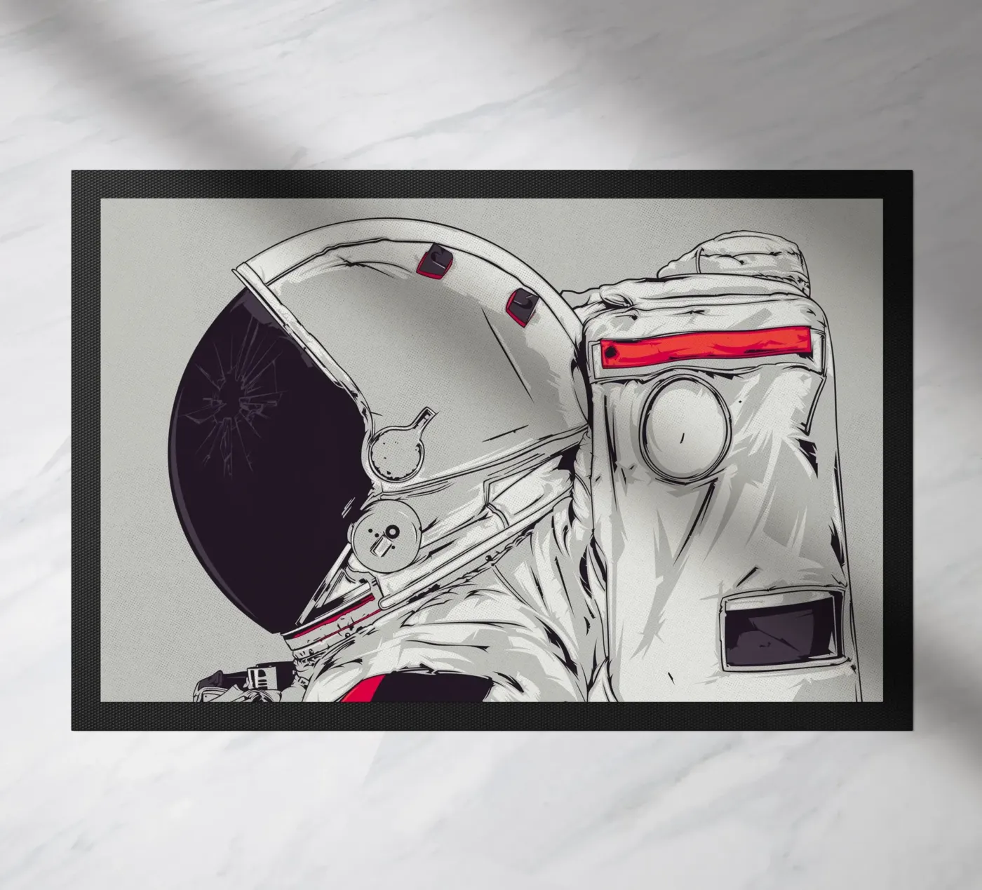 DIO È UN ASTRONAUTA zerbino da Cranio Dsgn