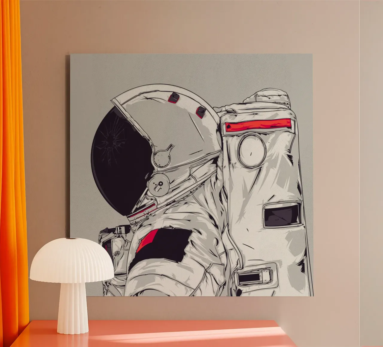 DIO È UN ASTRONAUTA alluminio dibond da Cranio Dsgn