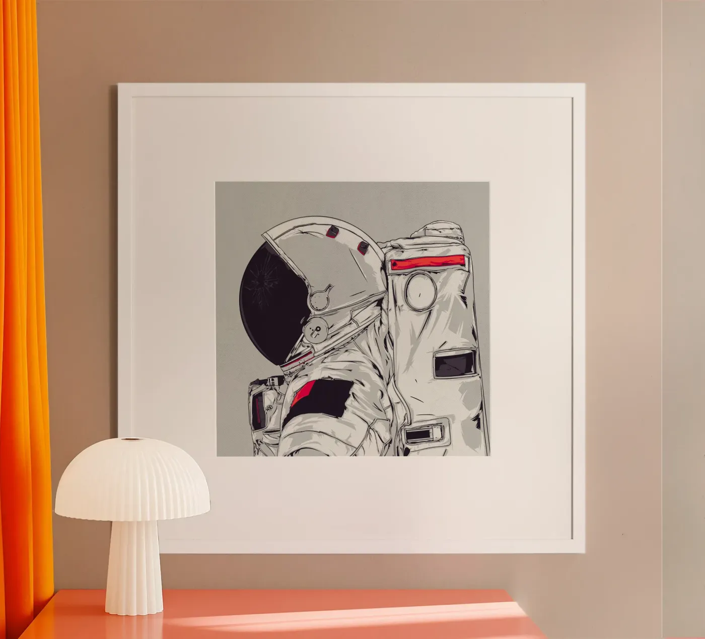 DIO È UN ASTRONAUTA poster da Cranio Dsgn