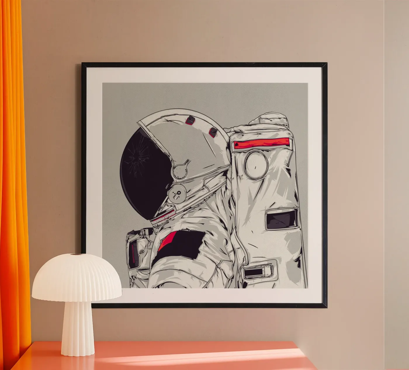 DIO È UN ASTRONAUTA poster da Cranio Dsgn
