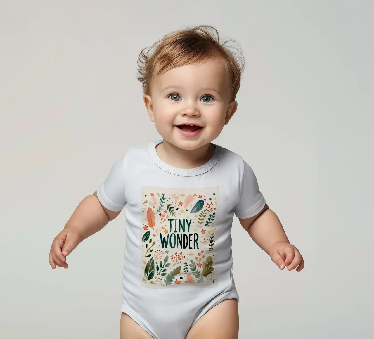 Tiny Wonder body neonato maniche corte da treechild