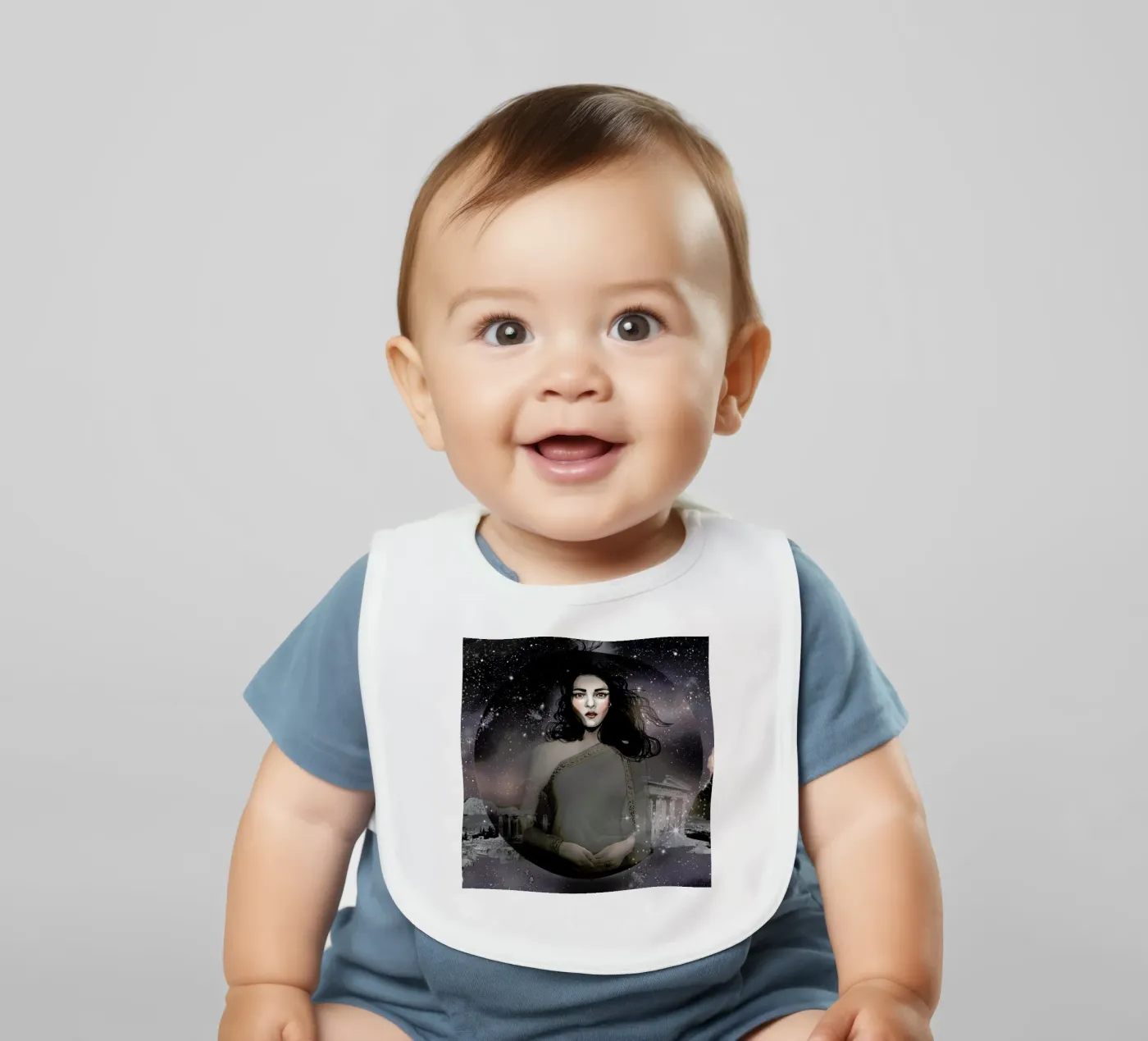 Demetria baby slabbetje van Agnes KR Patience