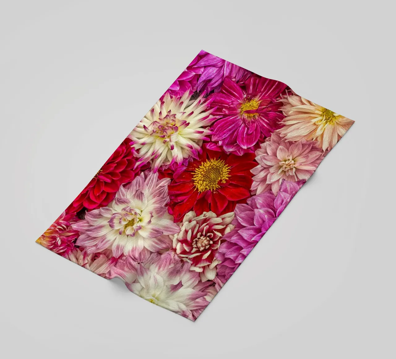 Perfección rosa - Dalias de color rosa intenso toalla de playa de Curious Collections by Marielle Leenders