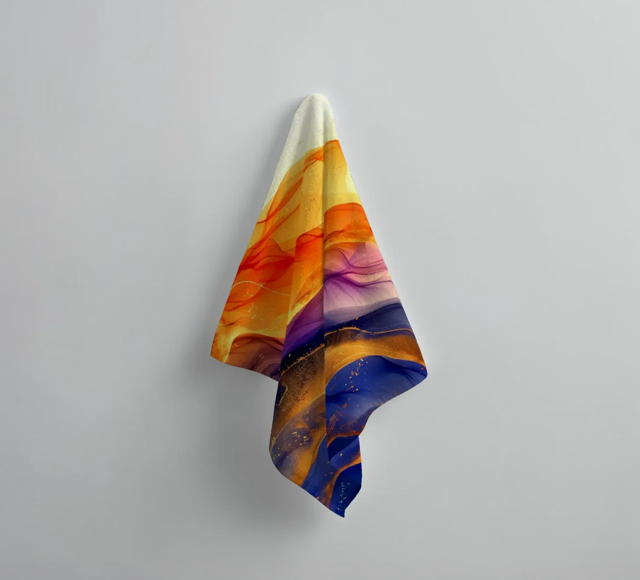 Colori vivaci e linee fluide asciugamano da bagno da Justyna Jaszke JBJart