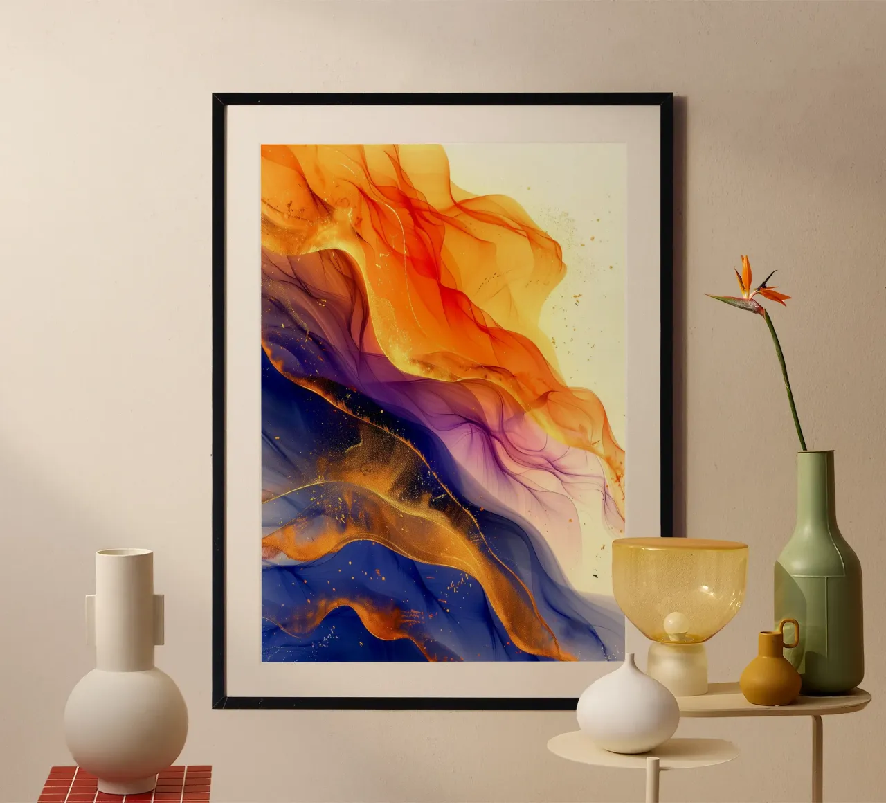 Colori vivaci e linee fluide carta hahnemühle da Justyna Jaszke JBJart