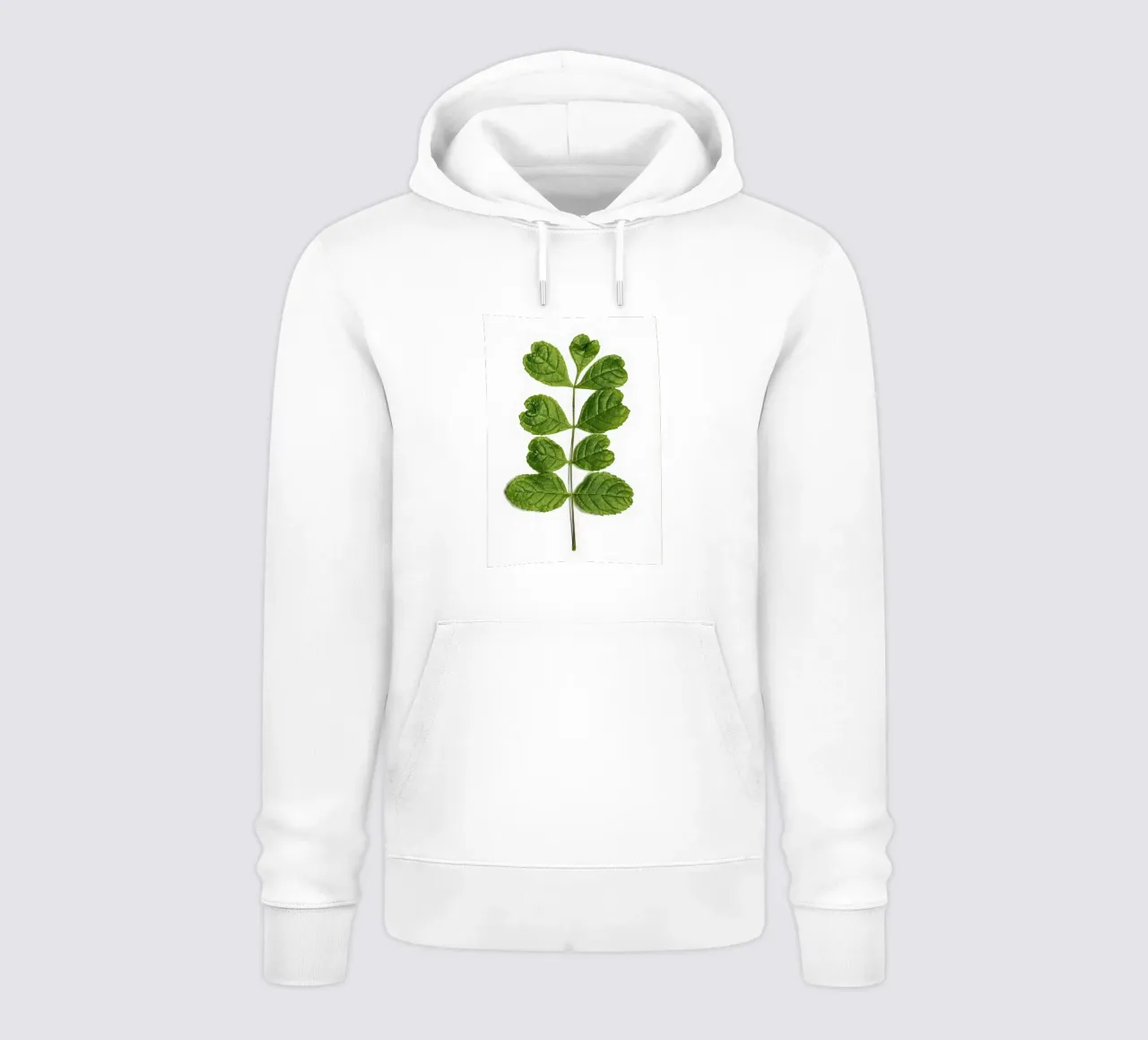 Un tocco d'amore nella natura - Foglie a forma di cuore felpa con cappuccio da Curious Collections by Marielle Leenders